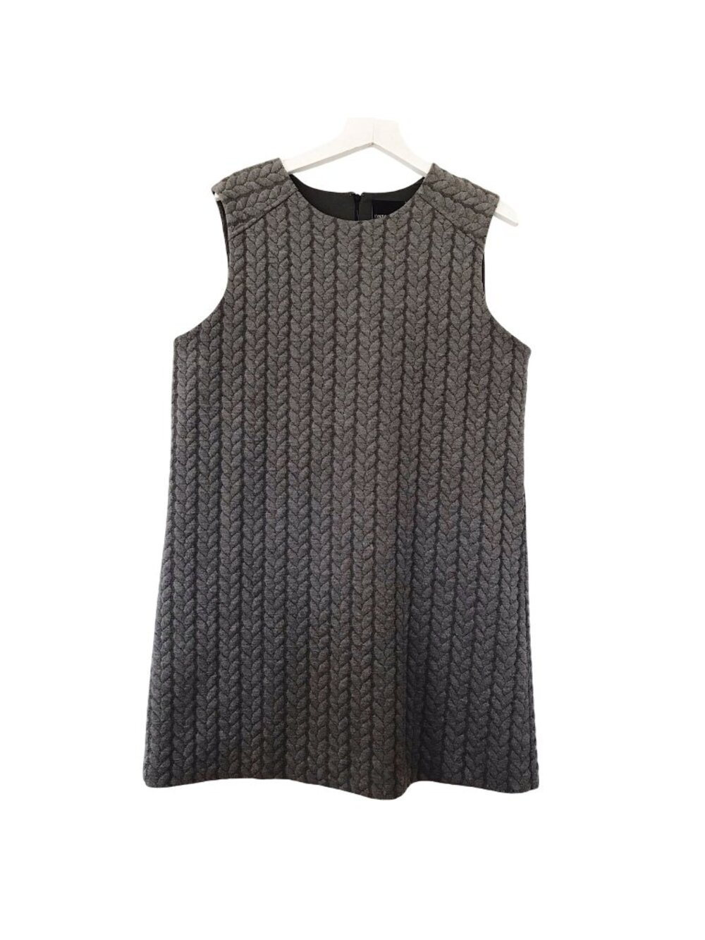 Cynthia Rowley Quilted Sleeveless Shift Dress, Size XL, Gray